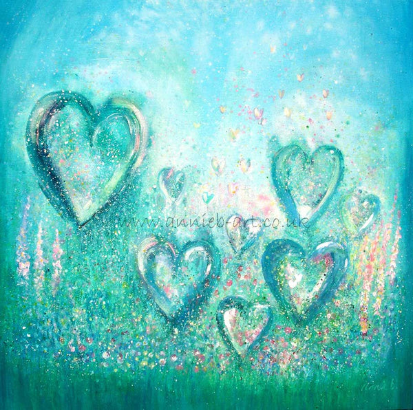 Heart paintings, art from the heart and the power of love!