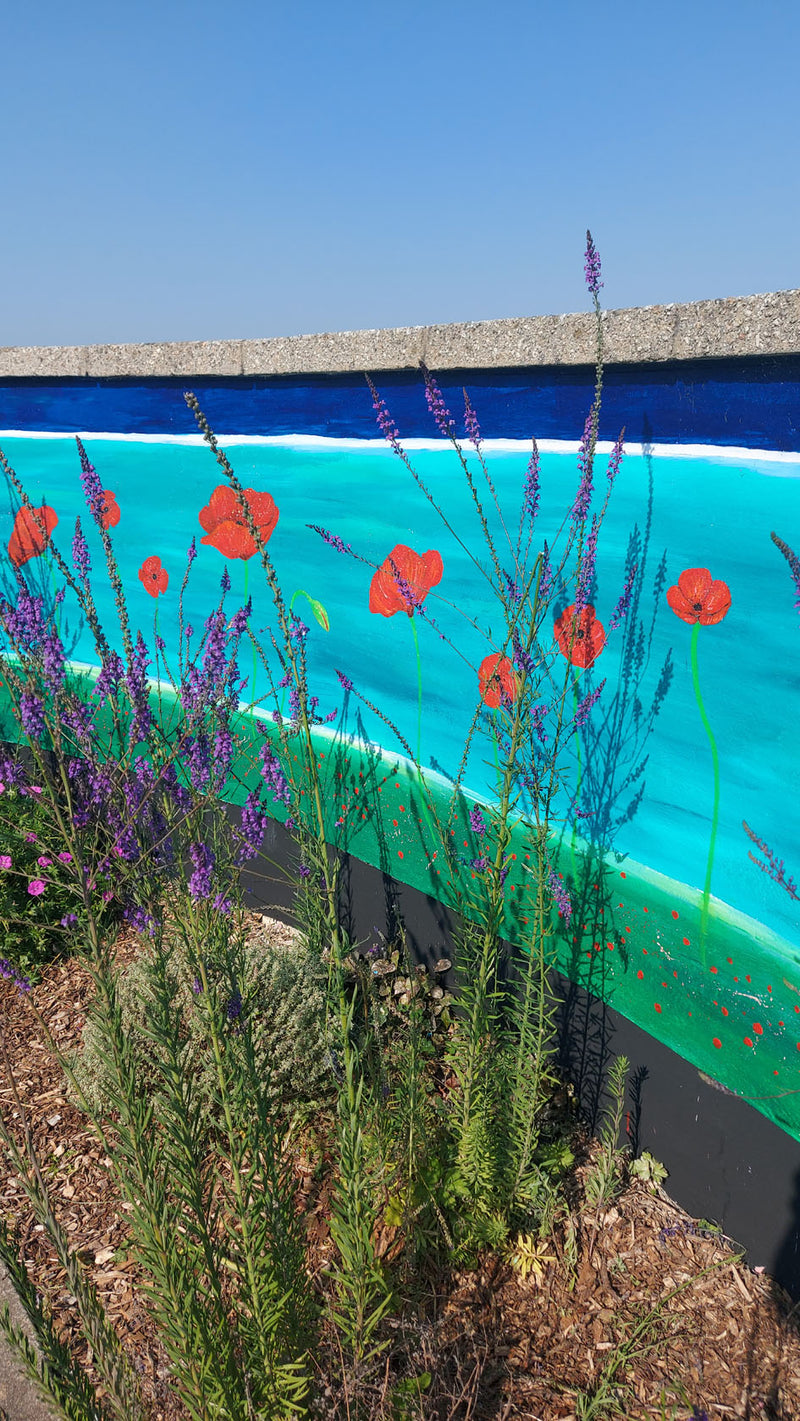 Hand painted Mural deposit