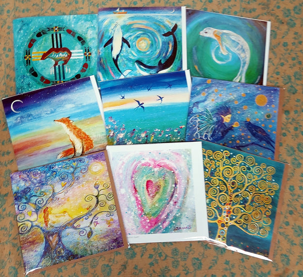 Greetings cards x 6 mixed designs