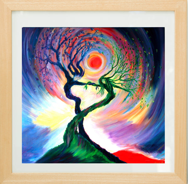 'Dancing tree spirits' - print