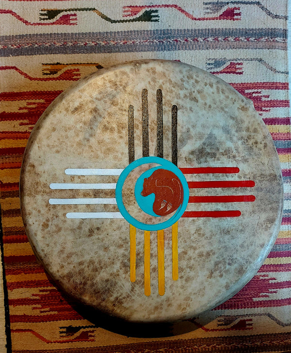 bespoke drum painting. spirit animal on your drum