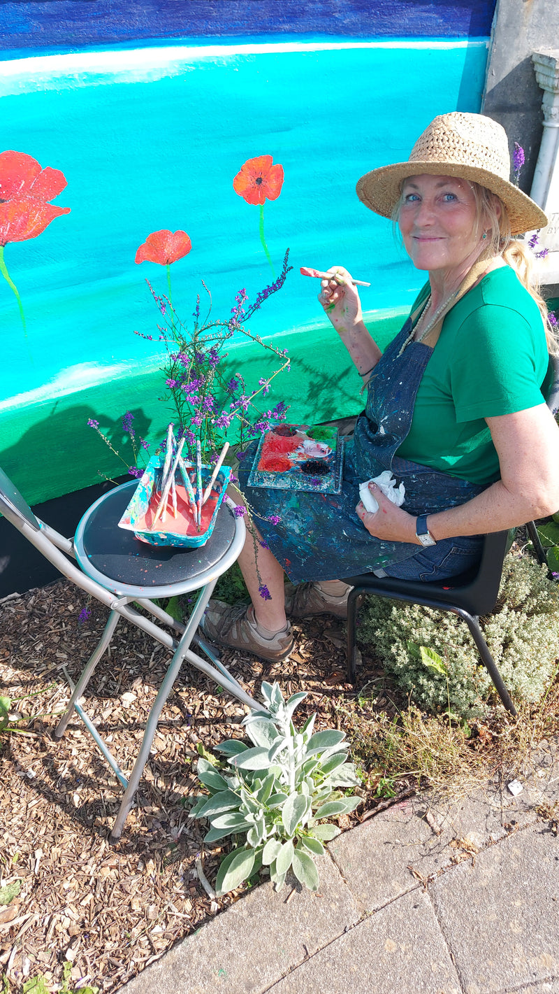 Hand painted Mural deposit