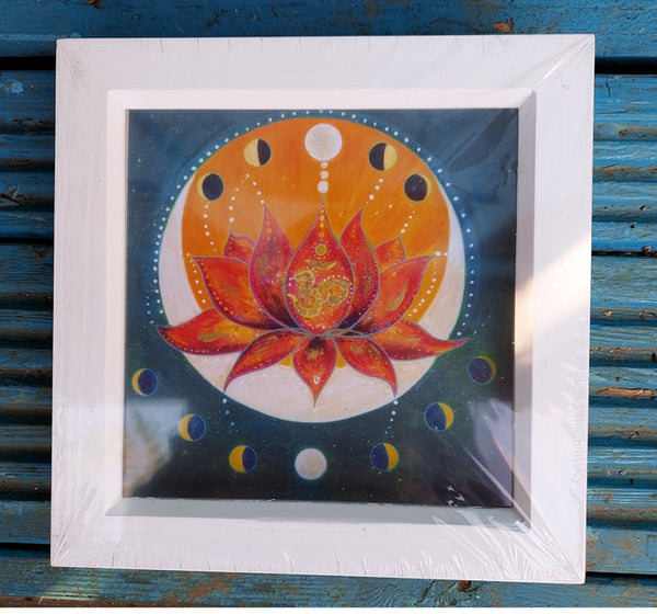 Hand finished mini print art - 'Moon phases'