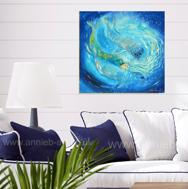 '  * --- Selkie '- Hand finished, large CANVAS print