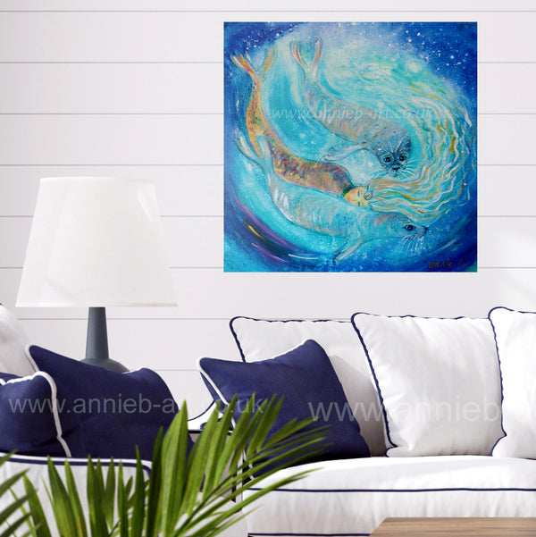 '  * --- Selkie '- Hand finished, large CANVAS print
