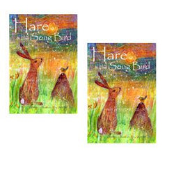 Hare and the Song Bird Children's book, created and printed in Cornwall with love on recycled paper.  Magical stories with messages of wellbeing intertwined to help children connect with nature, their true selves and the joy and wonder of life 