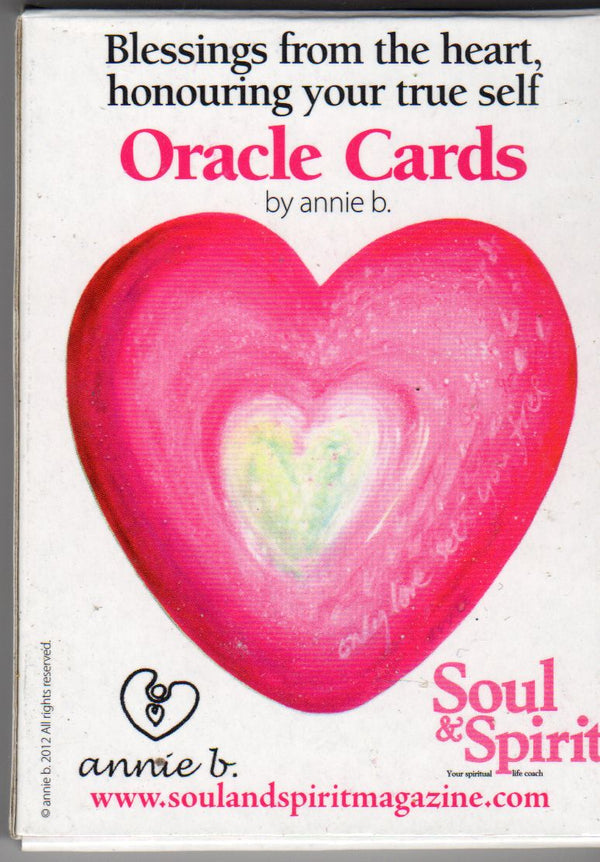 Blessings from the Heart Oracle cards by annie b.