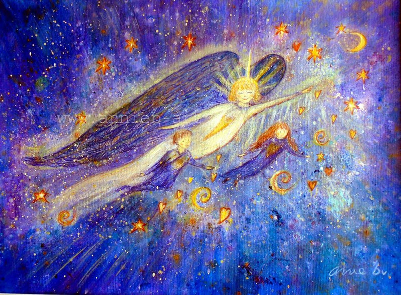 Dream your dreams and reach for the stars - original painting