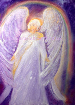 Archangel Gabriel is also known as a messenger or teacher and helps us connect with the Divine on our life's journey for guidance, healing and protection.  Archangel Gabriel is also  associated with the white ray -  people sometimes ask for Gabriel’s help to: understand the messages that source energy is communicating to them so they can achieve the wisdom they need.   When you see a rainbow know Archangel Gabriel is sending you a message.