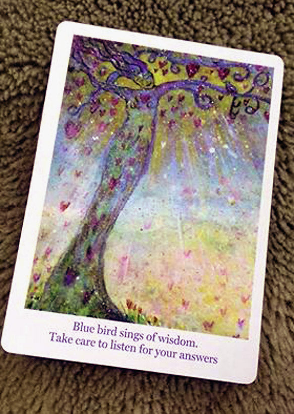 A deck of 34 Nature Spirit Oracle cards channelled by annie b. to help you connect with the magical Nature Spirits for inspiration on life's journey, for they teach us natures' way bringing peacefulness, joy and harmony into our lives. Card size 87mm x 62mm. Wholesale prices available on enquiry. These cards have been featured in Soul & Spirit Magazine.