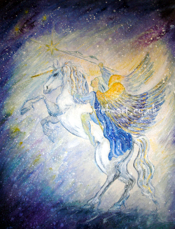 annie b. can channel and paint your Guardian Angel,  or your friends or families' angels. as a gift to remind us our angels are always by our side throughout our life journey to guide and heal us.  I believe we all have a special guardian angel by our side throughout our life and this painting will help you connect with them every day.  Large painting on handmade paper - 51cm x42cm, with a 3"/ 6 cm card mount  ready for you to frame