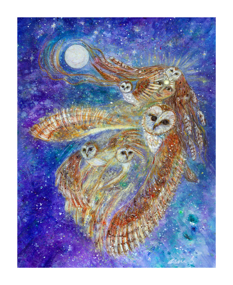 Owl spirit -  power animal print