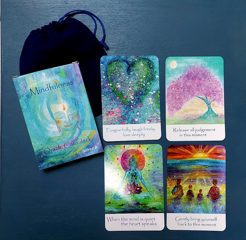 Mindfulness Angel Oracle card decks by artist annie b. created