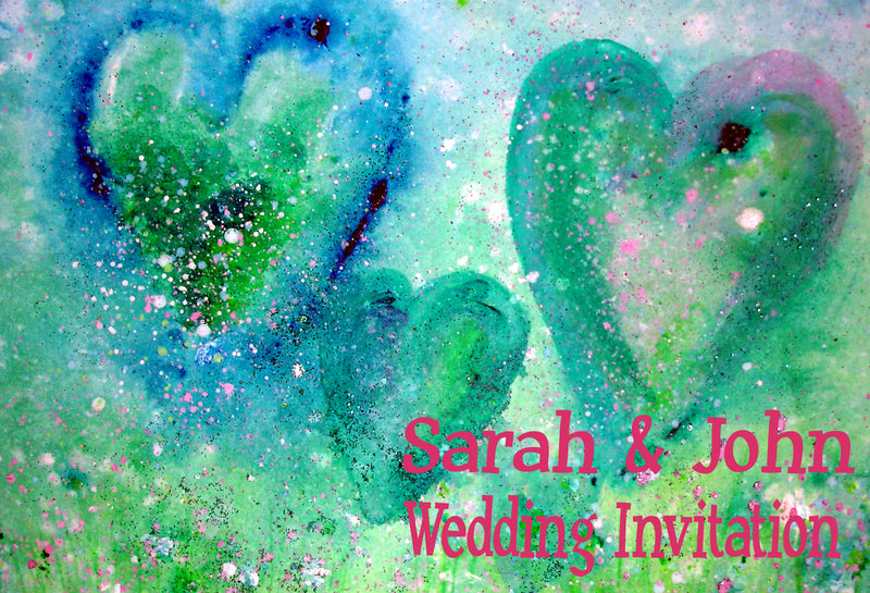 A unique Wedding Invitation card, Order of Service or Save the Date card created with love especially for you.  Printed on best quality recycled card at the Eco Park here in Cornwall.   Postcards, fold out, inserts  to your design. Custom made wedding invites for your special day